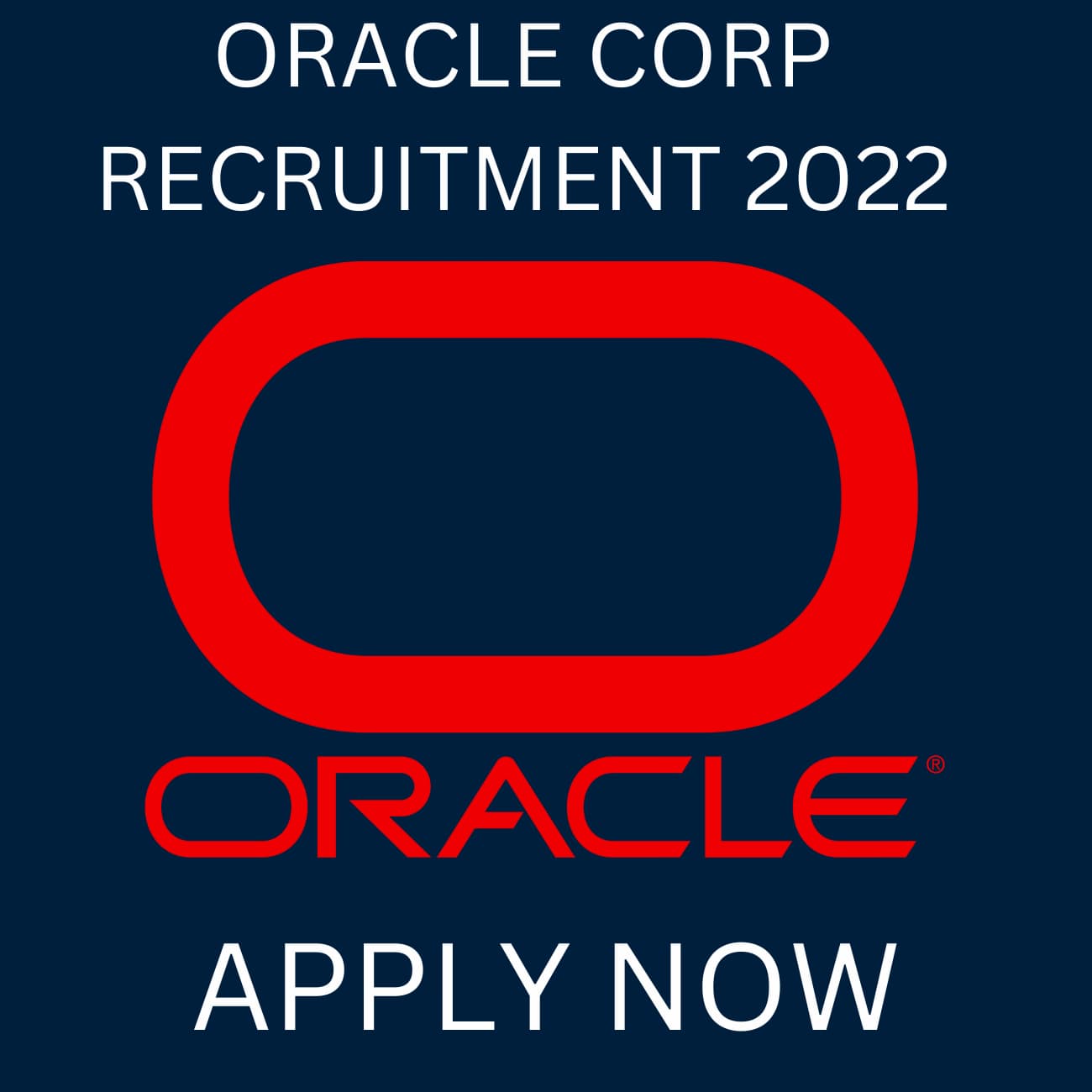 The ORACLE CORP RECRUITMENT 2022 | IS NOW SEEKING NEW EMPLOYEES