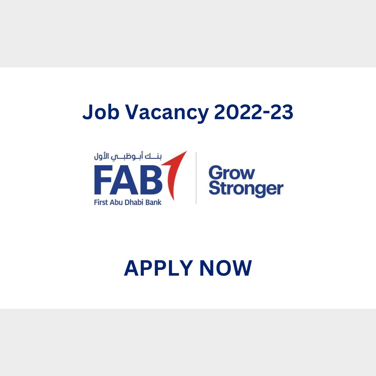 First Abu Dhabi Bank careers &  FAB Job Vacancies 2022-23: Apply now