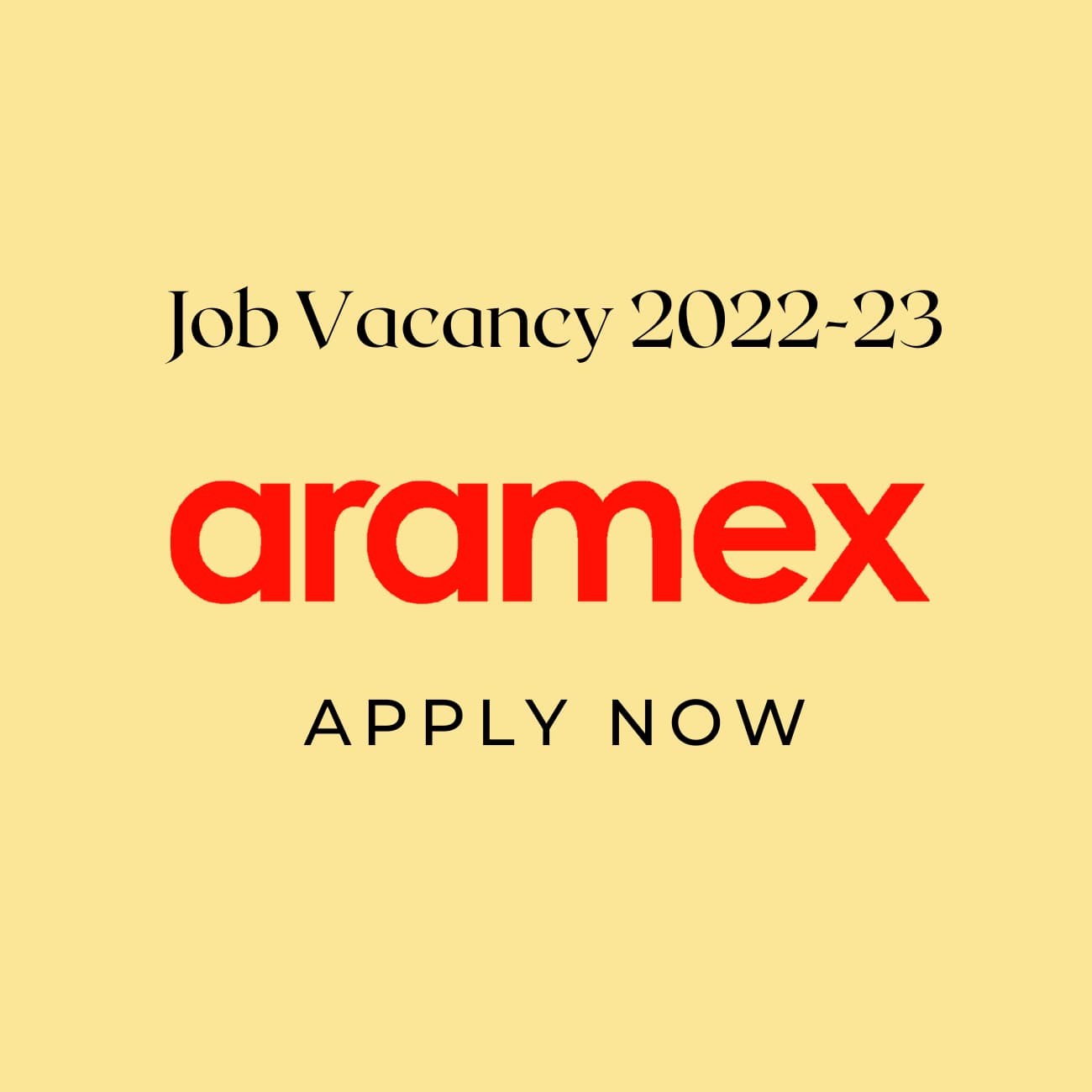 Aramex Careers & Aramex hiring 2022-23: Aramex company jobs