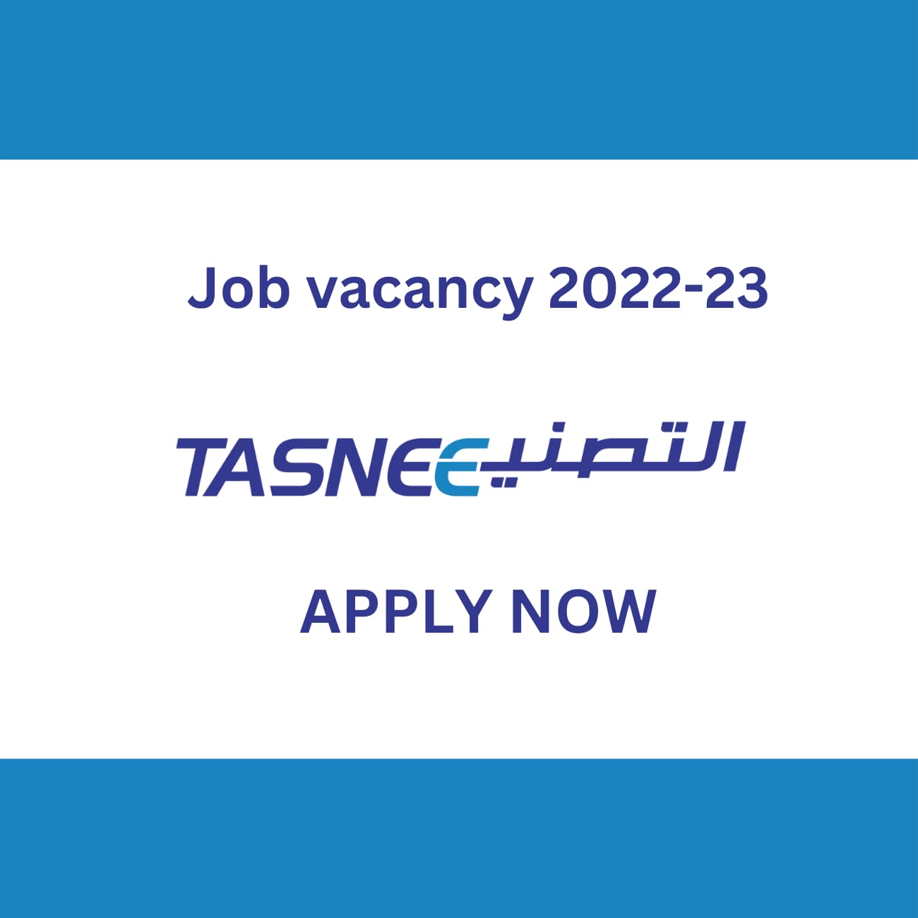 Tasnee jobs & Tasnee career vacancies: Tasnee jobs recruitment 2022-23
