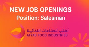 Atyab Food Industries Hiring for Salesman Roles