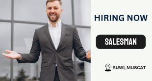 Salesman Vacancy in Muscat